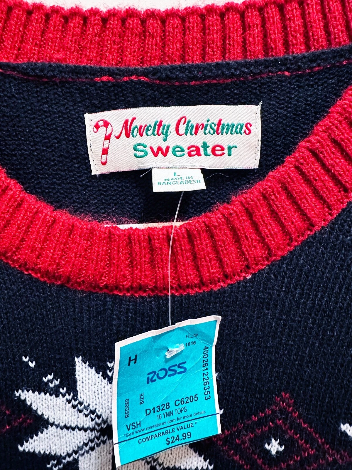 Novelty Christmas Sweater NASA Astronaut Moon Ugly Sweater