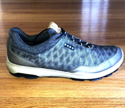 Ecco Hybrid 3 GTX BIOM Men Size 12 EU46  Gray Yak Leather Diamond Golf Shoe