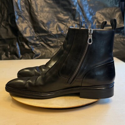 ♂新品・サイドジップブーツ【BALLY】レザー　ダークブラウン　US9 ♂新品・サイドジップブーツ【BALLY】レザー ダークブラウン US9
