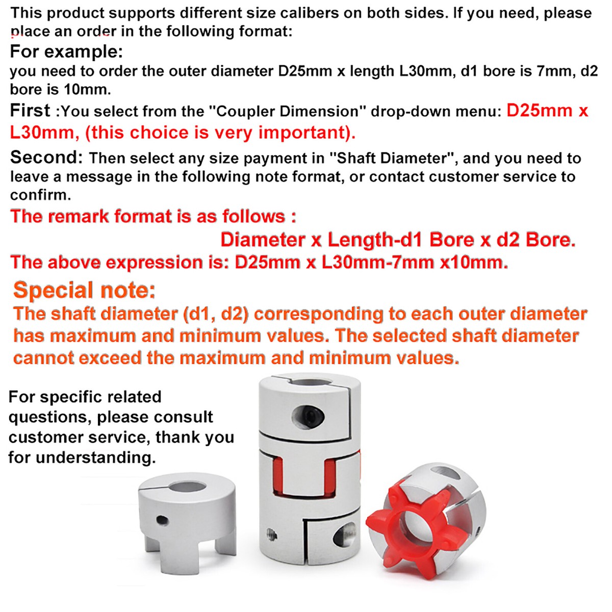 CNC Machine Coupling Uxcell 8-14mm Flexible Spider Coupler - Aluminum ...