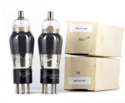 MATCHED PAIR Type 58/VT-58 RCA NOS Tube Röhre Lampe Valvola Valve 진공관 真空管 电子管 