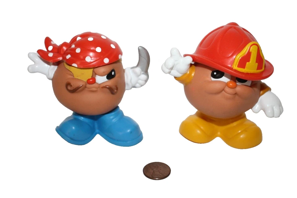 Винтажный Wendy's Mr. Картофельная голова детские пираты и пожарные лот из 2 детских игрушек для еды - Изображение 2 из 3