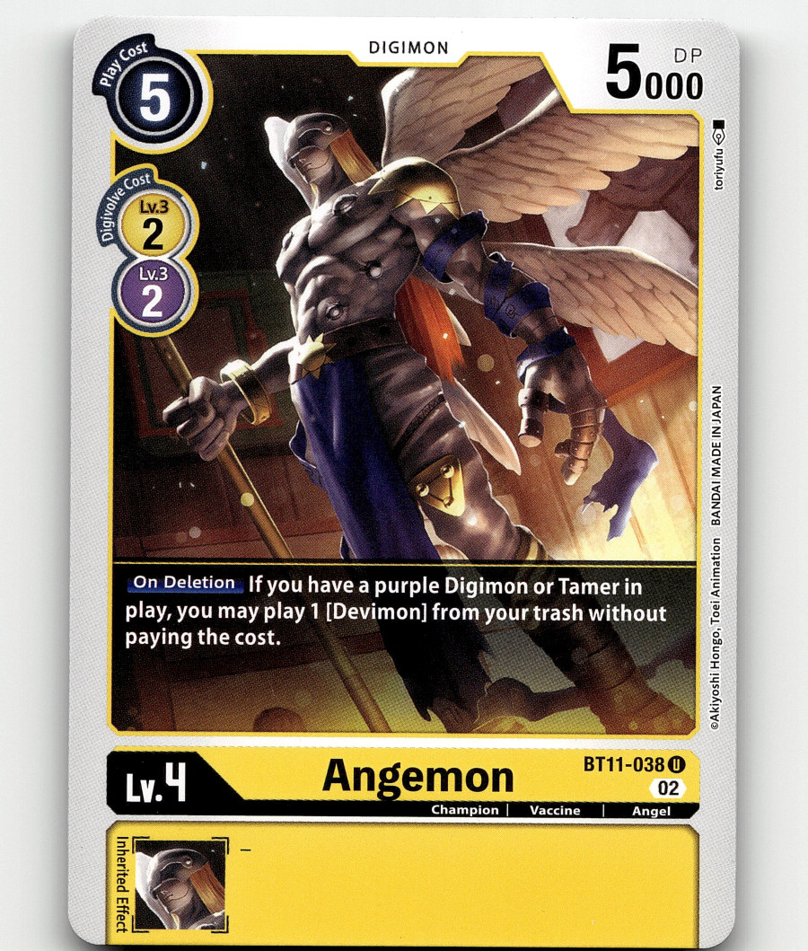 Digimon Angemon Dimensional Phase Uncommon
