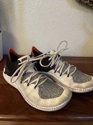Nike Training Free Rn Flyknit 2018 Women s Size 7.5 White Just Don t Quit