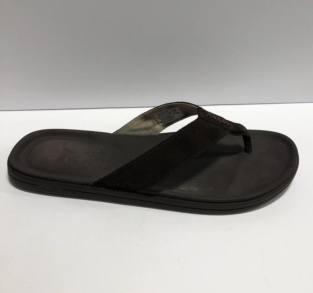 Sandali infradito UGG uomo Brookside marrone taglia 10 M