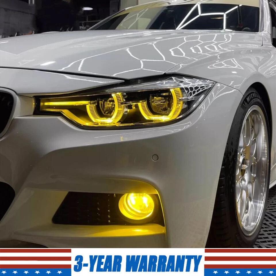 CSL Yellow DRL LED Boards For BMW F30 F31 LCI 330i 340i 320i 328i 2015-2018 Foto 3 de 4