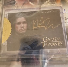 Game Of Thrones Rittenhouse Archive Gold Autographed Card Kit Harington Jon Snow