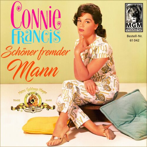 Repro Photo CONNIE FRANCIS Schöner fremder Mann 61 042 MGM 7" Cover Size 18x18cm - Picture 1 of 1