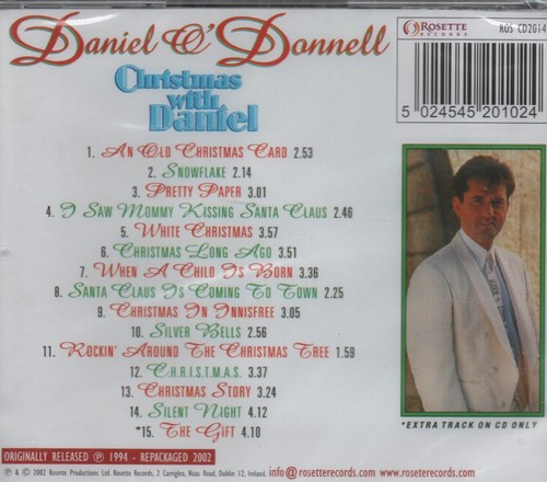 DANIEL O'DONNELL - CHRISTMAS WITH DANIEL - NEW & SEALED CD!! - Picture 2 of 2