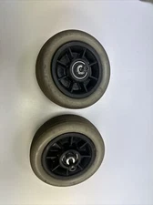 Wheelchair Caster wheels . Pair. 6"x2" Quickie,Tilite Invacare.#12285