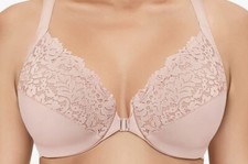 DELIMIRA Women's Racerback Front Closure Plus SZ Full Coverage Underwire Bra 36F
