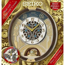 New Seiko Melodies in Motion 2020 Animated Musical Christmas Carol Wall Clock