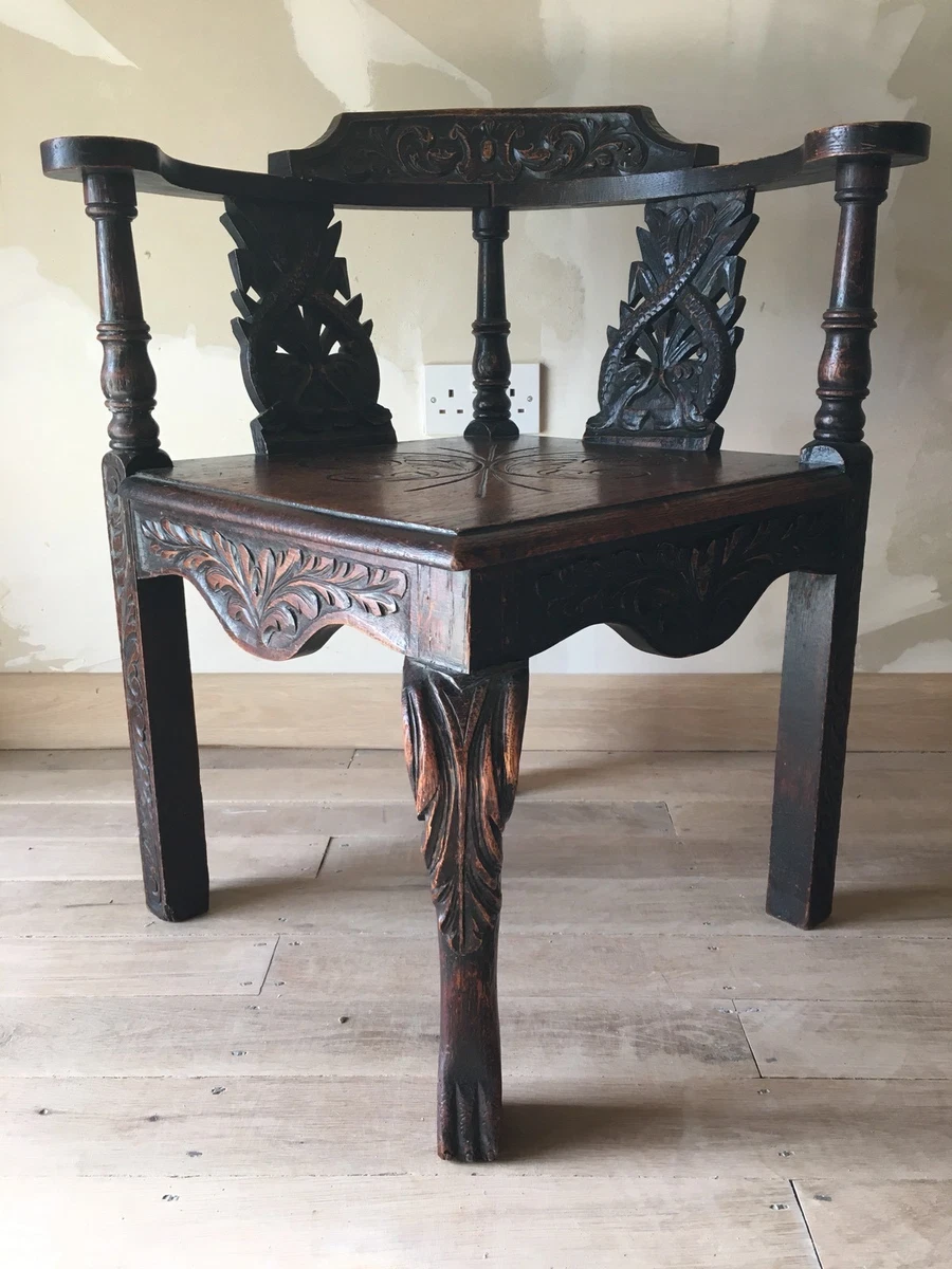 Victorian corner sales chair