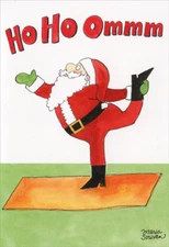 Ho Ho Ommm Funny Nobleworks Christmas Card