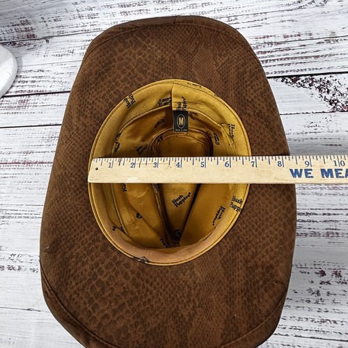 Vintage HUSH PUPPIES HAT SUEDE Feather Band Made in USA Super Condition Size M - Picture 8 of 13