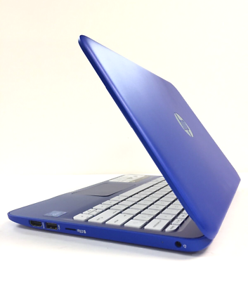 HP 11-r014wm Stream Laptop Blue Windows 10 32gb SSD Intel Celeron