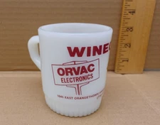 "Orvac Electronics" Vintage 1978 Fire King Anchor Hocking Coffee Mug