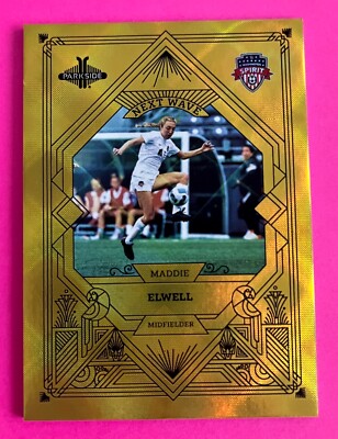 Maddie Elwell 2022 Parkside NWSL Paramount NEXT WAVE GOLD Rookie #10 /50 SPIRIT