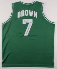 Dee Brown Signed Celtics Jersey Inscribed 