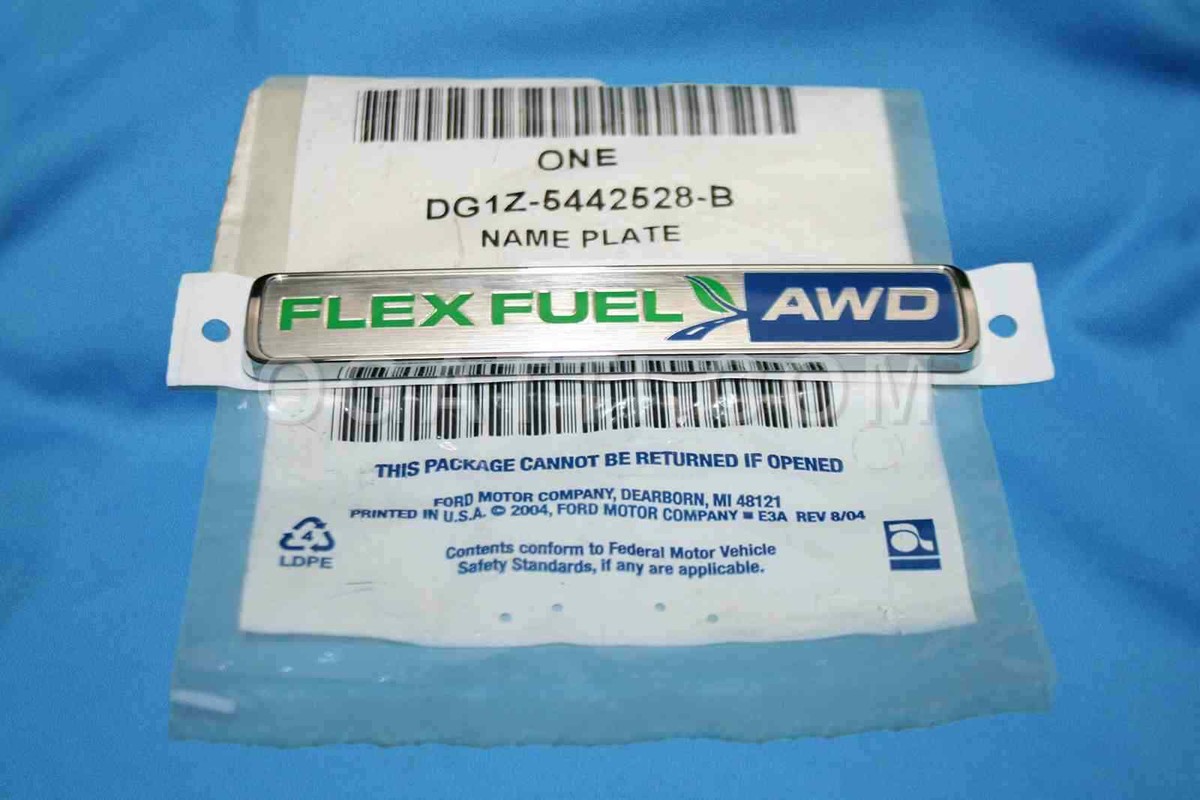 FORD OEM 13-18 Taurus Trunk Emblem Badge Nameplate FLEX FUEL AWD