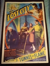 The Lost City 1935 Vintage 1-Sheet Poster (Chptr 2 Tunnel of Flame) William Boyd