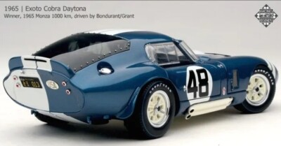 EXOTO 1/18 COBRA Daytona Coupe #48 1965 World Championship Monza