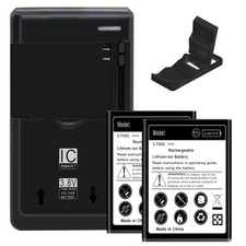 NEW High Capacity 2x 1550mAh Battery Charger Bracket for Cingular Flip IV U102AA