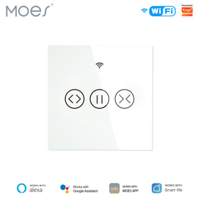 MOES Smart WiFi RF Rollladenschalter Zeitschaltuhr Touch Panel Alexa Google APP