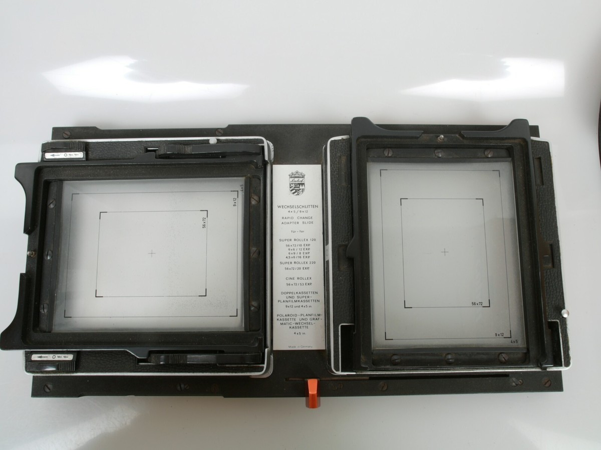 Linhof Wechselschlitten 4x5/9x12 für for Super Rolex 120/220