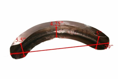 BSA A7 A10 SWINGING ARM FRONT REAR MUDGUARD FENDER SET RAW - Picture 3 of 7