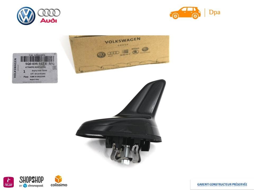 Antenne factice de rechange noire pour habillage toit de Passat