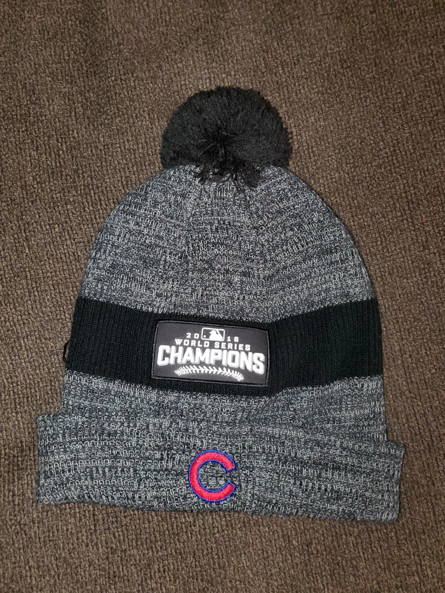 Nike Chicago Cubs 2016 World Series Champions Winter Hat Pom Knit