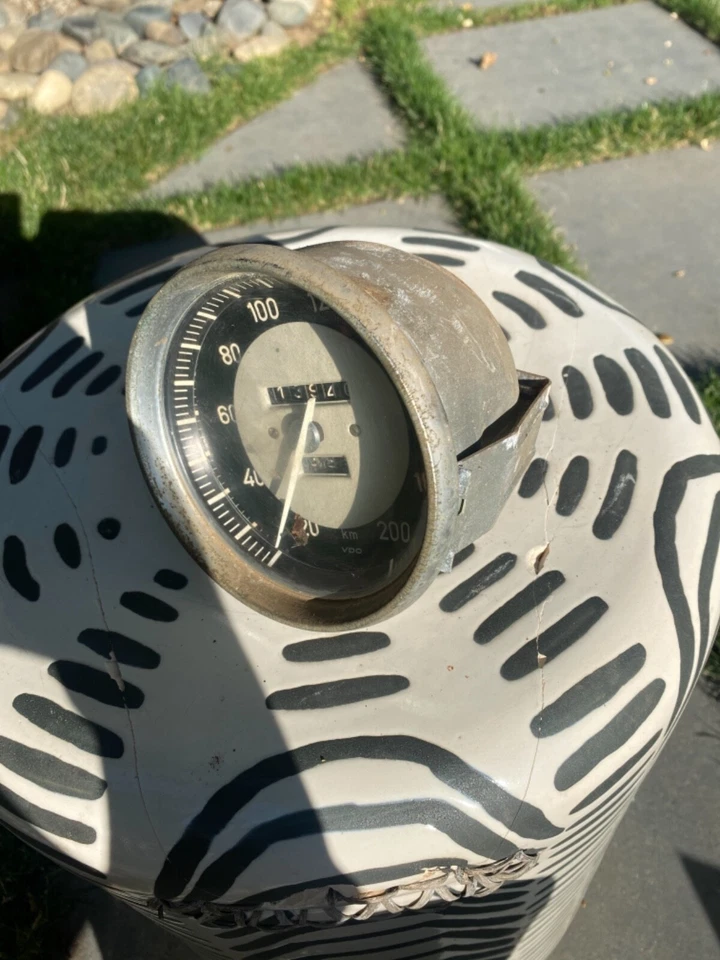 Tacómetro BMW 2000 CS 2000ti BMW 1800-2000 ES para E9 1965-77 euro km tilux Foto 2 de 4