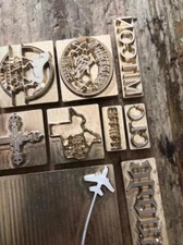 LOGO Custom made Brass stamp Leather Seal Wood heat Embosser food cake iron tool