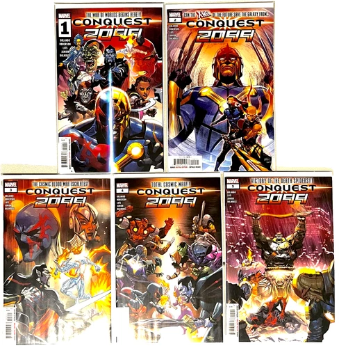 CONQUEST 2099 #1-5 COMPLETE SET FULL RUN 1ST PRINT CVR A YU 1ST PRINT 2024 NM