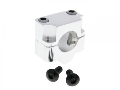 Vicma Handlebar Clamp 22mm to 28.6mm Silver for Aprilia SX 50 Gilera RCR MX GSM