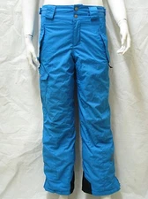 COLUMBIA BIG BOYS BUGABOO BRIGHT BLUE PANT INSULATED SNOWBOARD SKI SZ 4/5