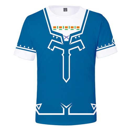 Legend of Zelda LINK Short Sleeve T Shirt Anime Manga Unisex Summer Tops m-3XL - Picture 7 of 14