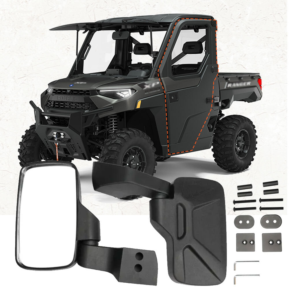 Door Mounted Side Mirrors Crew 2889241 Fit For 2018-2023 Polaris