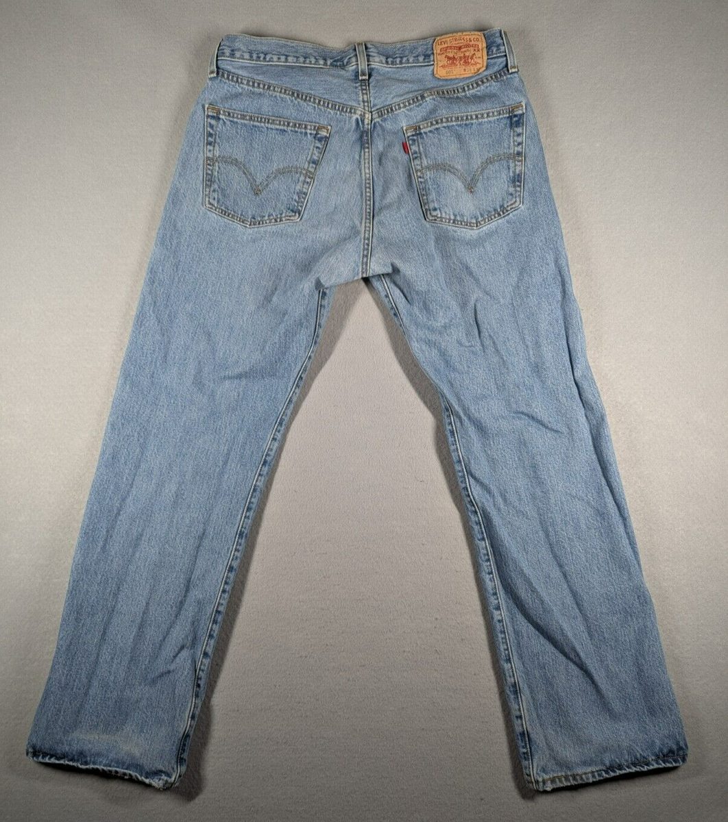 Vintage Levi's 501 Jeans Mens Size W36 L32 Blue Button Fly
