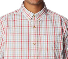 Columbia Men's Rapid Rivers Short Sleeve Shirt, Sunset Red , Small size