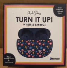 Packed Party Turn It Up Wireless Earbuds Bluetooth - Floral Case