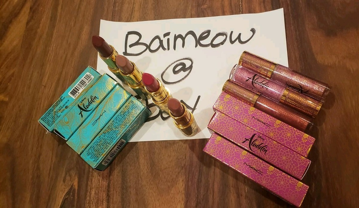 MAC Aladdin Lipstick lipglass as your pick limited edition Disney