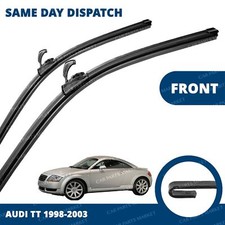 Front Windscreen 21" 21" Flat Aero Wiper Blades Pair for Audi TT 1998-2003