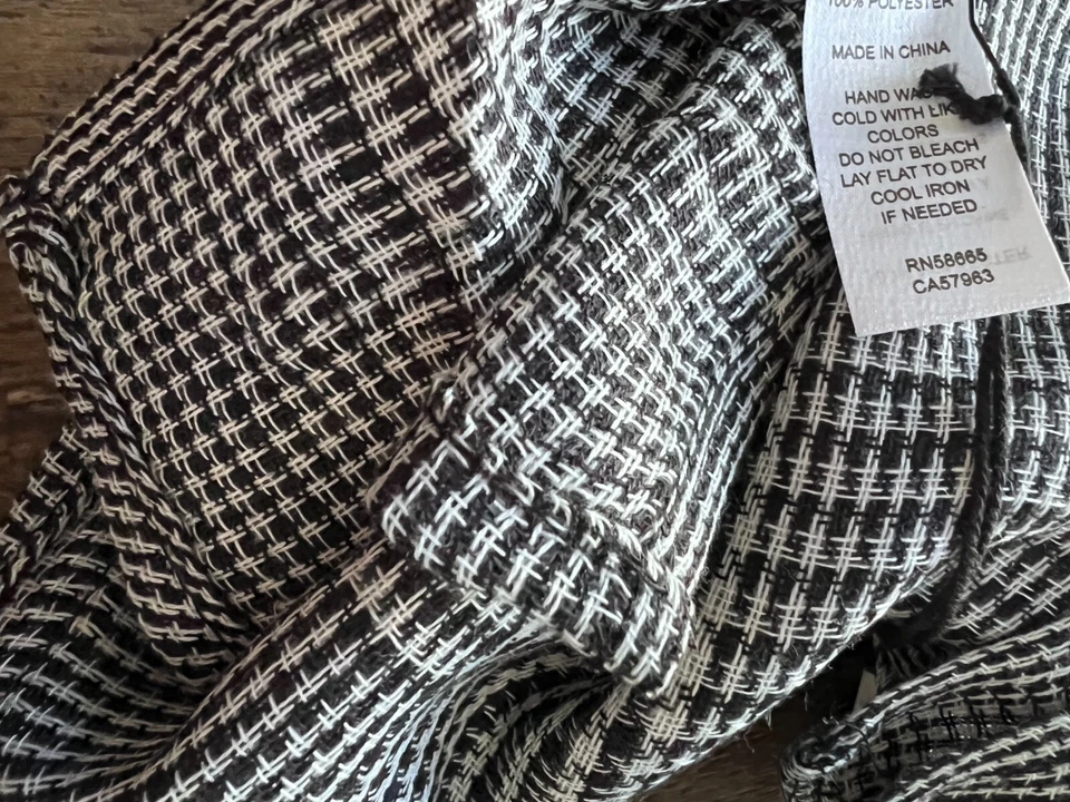 Bufanda a cuadros Leith gris Multi Glen nueva con etiquetas (A60347) Foto 4 de 4