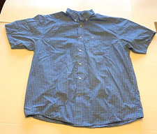 Ariat Pro Series Blue Plaid Short Sleeve Button Down Shirt XL Men