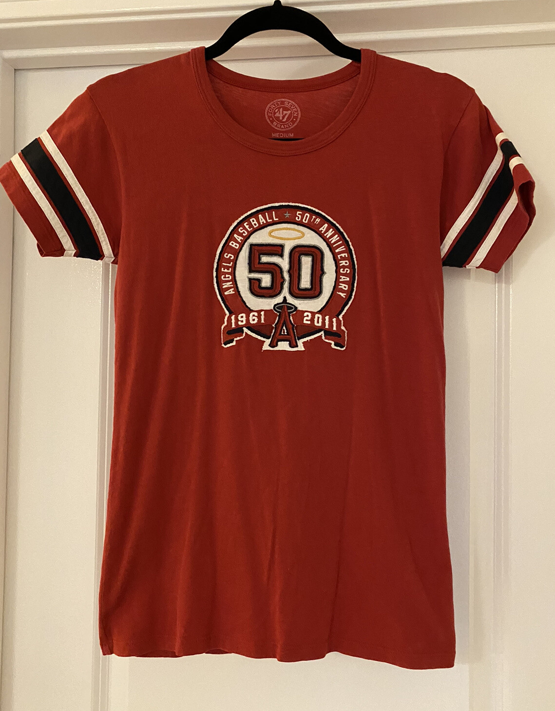 Women’s Angels Baseball Shirt, 50th Anniversary Angels Baseball Shirt