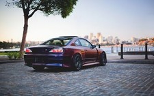 Cars tuning australia nissan silvia 200sx Desk Mat Stitched