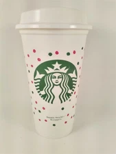 Starbucks Hot / Cold - Reusable 16 oz cup & Lid - Dishwasher / Microwave safe