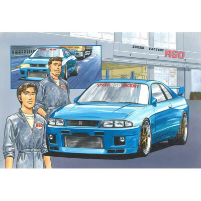 Fujimi Wangan Midnight No.4 Nissan Skyline GT-R R33 RGO 1/24